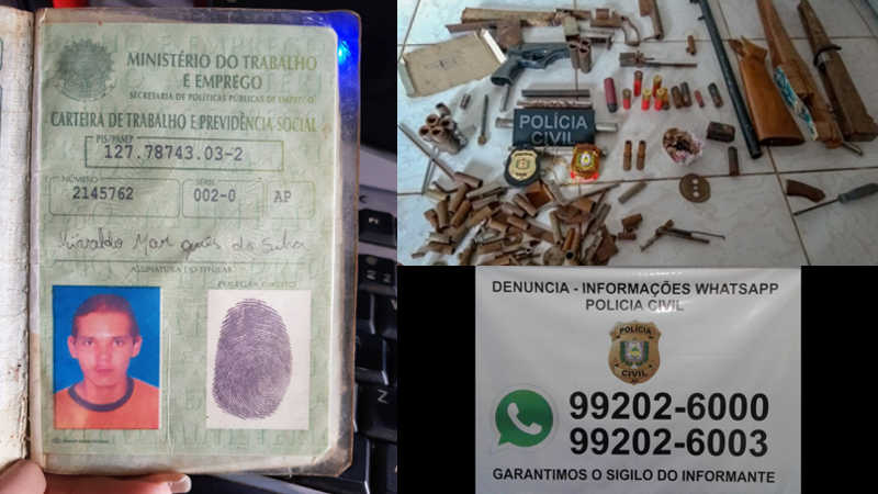 POLÍCIA CIVIL DO AMAPÁ DESMONTA OFICINA CLANDESTINA DE ARMAS